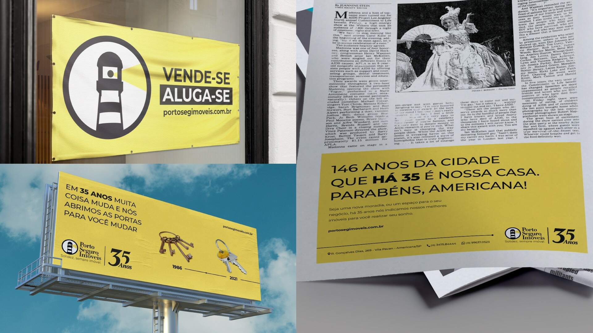 Campanha 35 Anos Porto Seguro por Lampejos