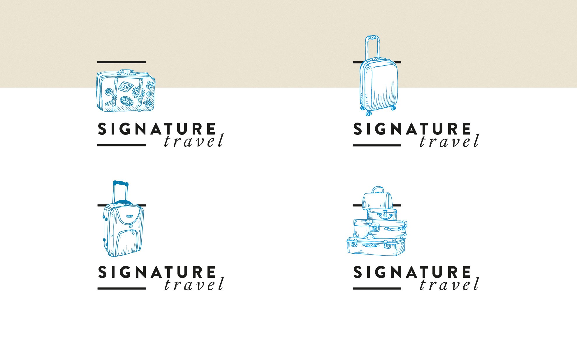 Design de Identidade Visual Signature Travel por Lampejos