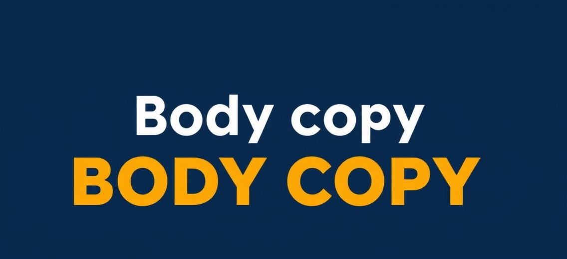 O que é Body Copy?